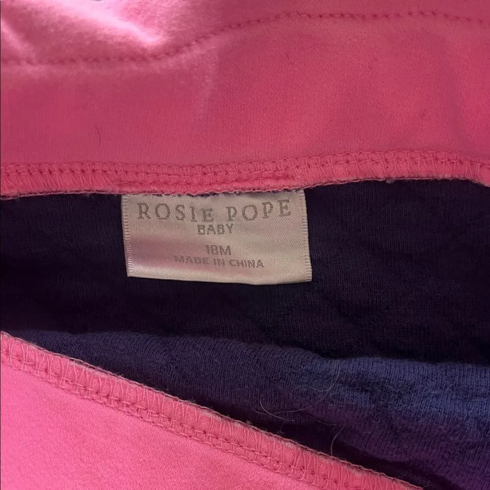 Rosie Pope White, Pink & Navy Girls Matching Top and Skirt Set